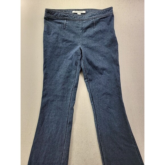 Diane Von Furstenberg Skinny Jean Lightweight Denim Stretch Women's 8 Side Zip - Picture 4 of 13